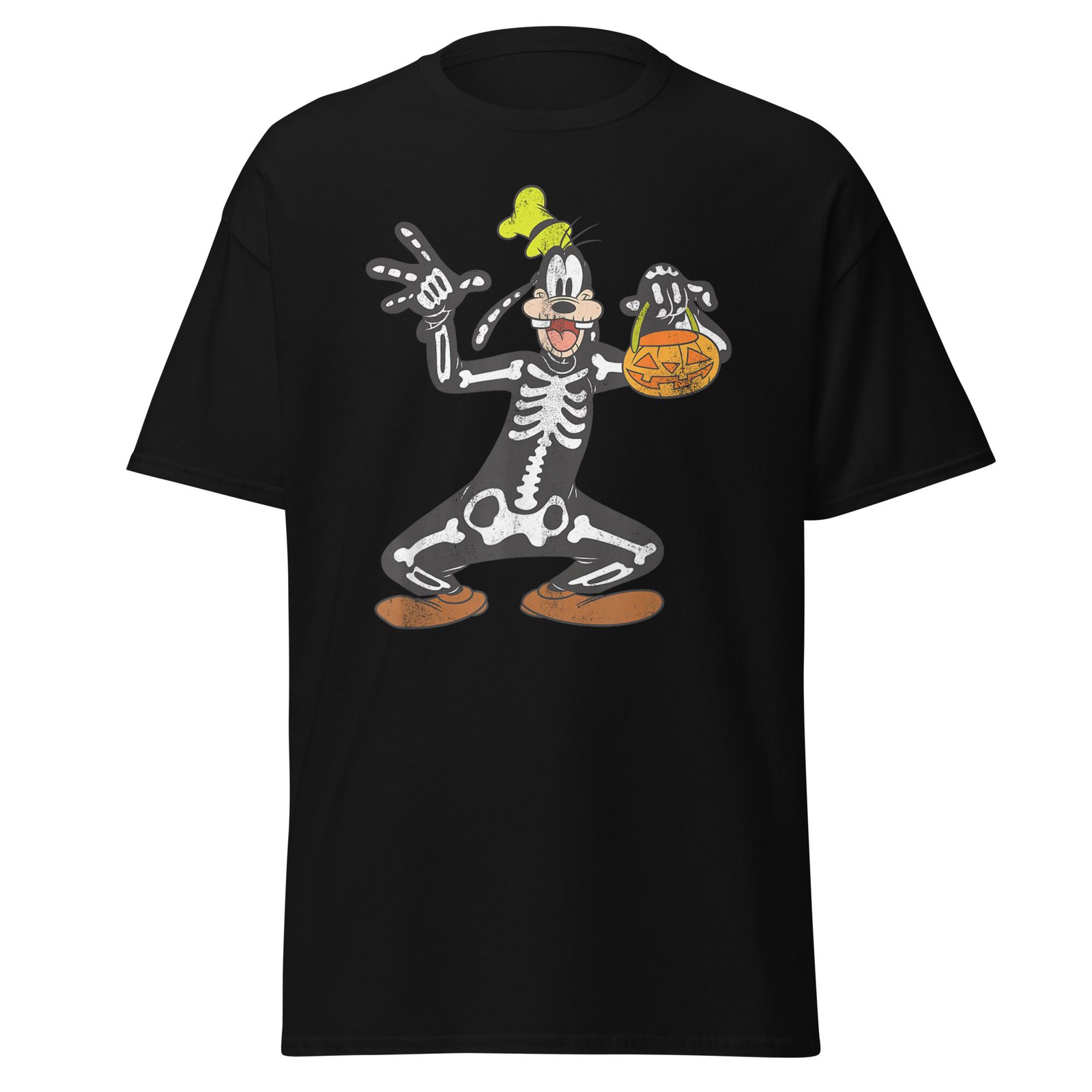 Goofy Skeleton Halloween T-Shirt