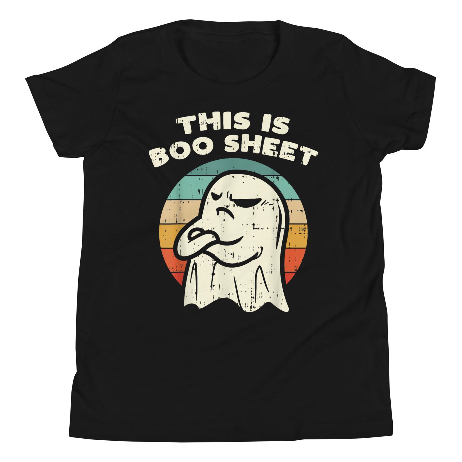 This Is Boo Sheet Ghost Retro Halloween Costume Men Women T-Shirt