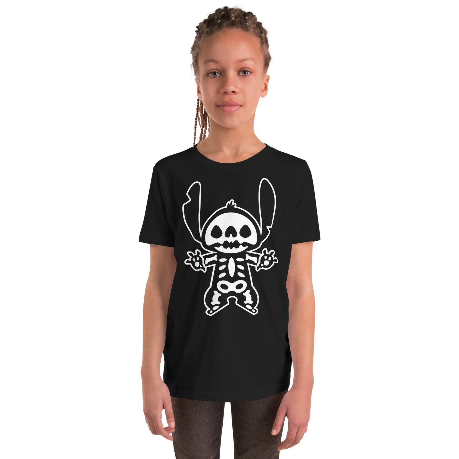 Stitch Halloween Skeleton T-Shirt - Image 2