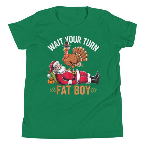 Funny Thanksgiving Christmas Turkey vs Santa for kids T-Shirt