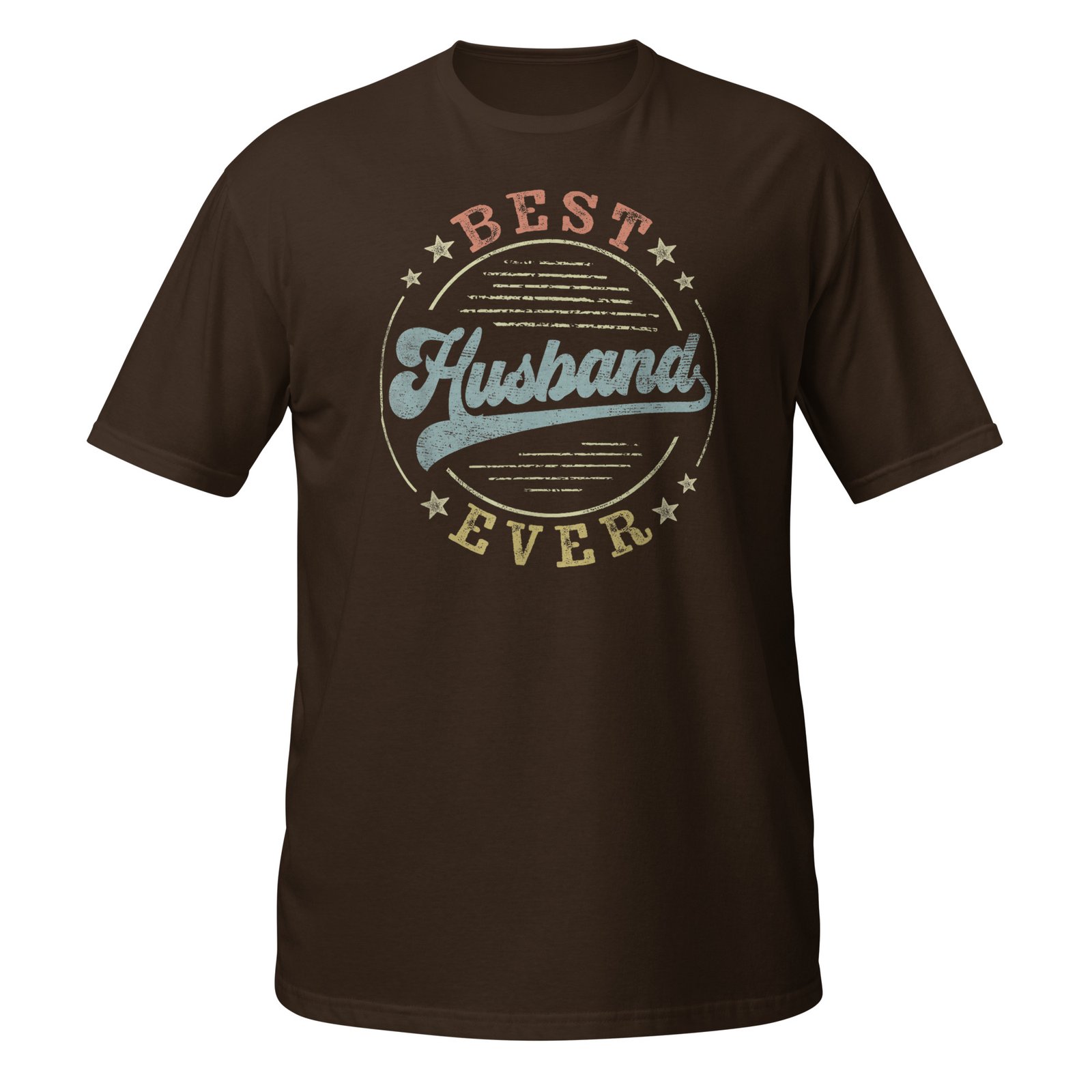 Best Husband Ever Father's Day Husband Gifts Vintage Emblem T-Shirt - Image 3