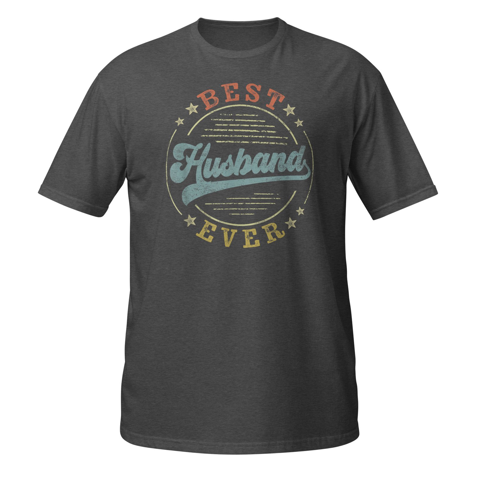 Best Husband Ever Father's Day Husband Gifts Vintage Emblem T-Shirt - Image 8