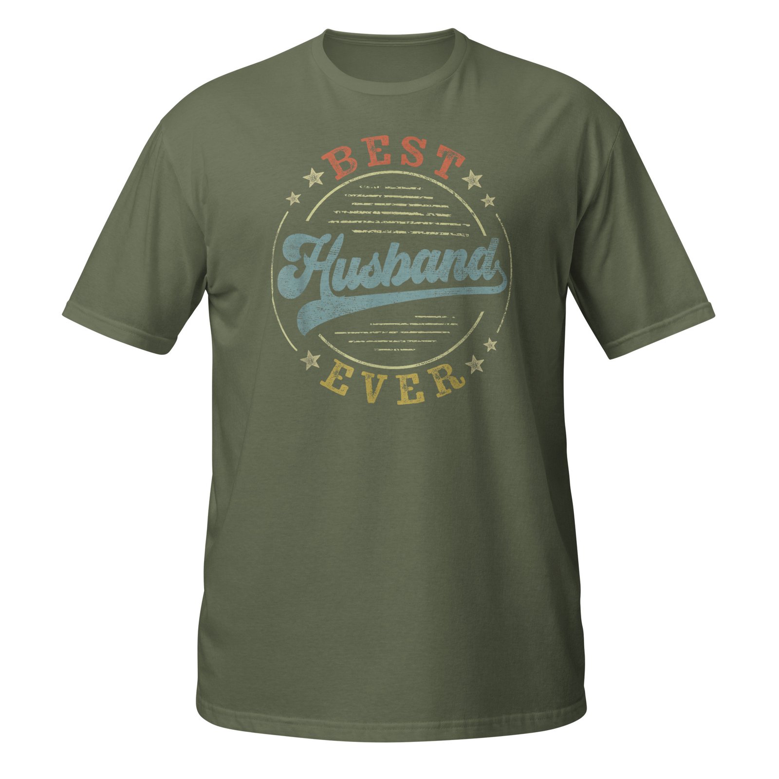 Best Husband Ever Father's Day Husband Gifts Vintage Emblem T-Shirt - Image 12