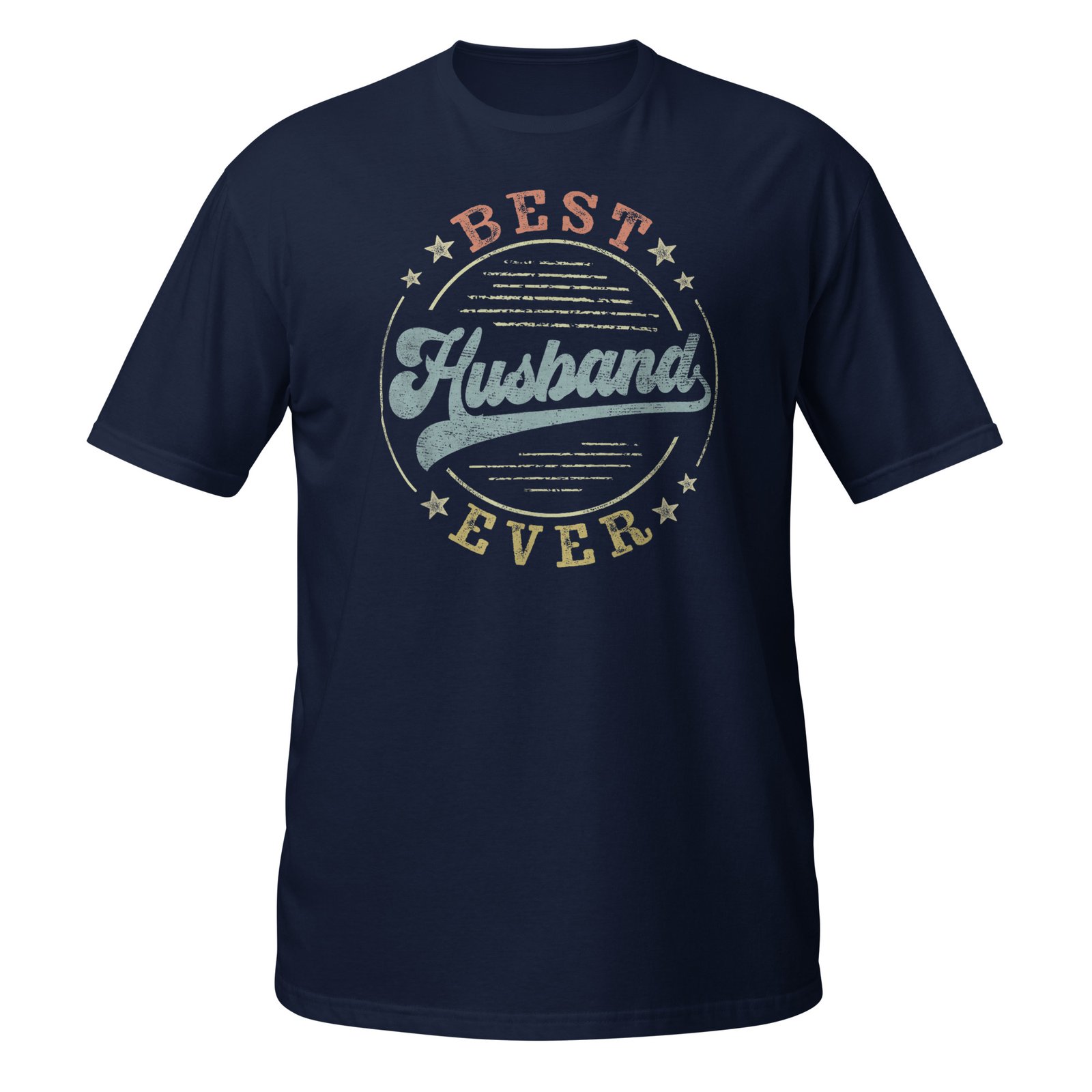 Best Husband Ever Father's Day Husband Gifts Vintage Emblem T-Shirt - Image 2